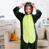 Kids Green Dinosaur Onesie Kigurumi Pajamas Kids Animal Costumes for Unisex Children