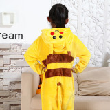 Kids Yellow Onesie Kigurumi Pajamas Kids Animal Costumes for Unisex Children