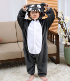 Kids Grey Wolf Onesie Kigurumi Pajamas Kids Animal Costumes for Unisex Children