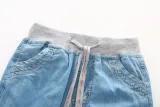 Toddler Boys Elastic Mid Waist Washed Denim Full Length Straight Jeans Pants