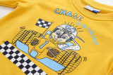Toddler Boys Hoodies Print Racing Car and Letters Sweatshirts