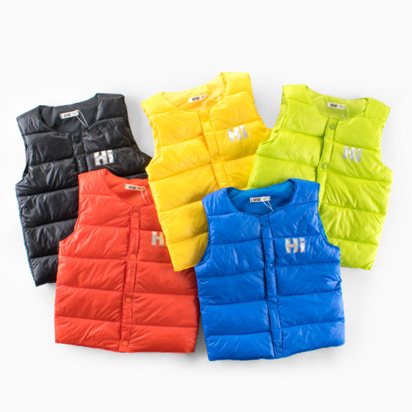 Toddler Boys Lightweight Warm Cotton Padded Puff Vests