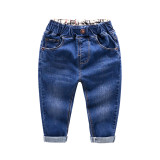 Toddler Boys Pure Color Denim High Quality Jeans Pants