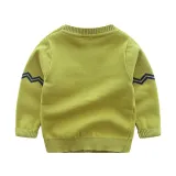 Toddler Boys Knit V Neck Cardigan Sweater Crocodile Pattern