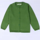 Toddler Girl Knit Cardigan Pure Color Thin Sweater