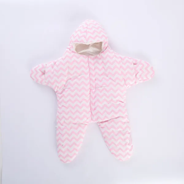 Baby Stripes Starfish Shape Plush Animal Sleeping Bag for Baby（0-1Year）