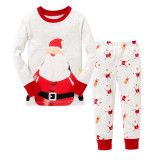Toddler Boy 2 Pieces Pajamas Sleepwear Christmas Santa Claus Long Sleeve Shirt & Legging Sets