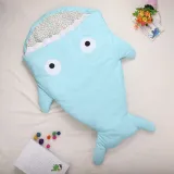 Baby Shark Blanket Plush Animal Sleeping Bag for Baby（0-18Month）
