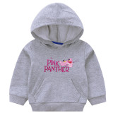 Toddler Girl Print Pink Slogan and Tiger Hooded Sweatshirt