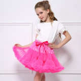 Toddler Girl Tutu Skirt Princess Fluffy Soft Chiffon Ballet Birthday Party Pettiskirt