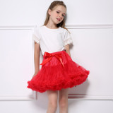 Toddler Girl Tutu Skirt Princess Fluffy Soft Chiffon Ballet Birthday Party Pettiskirt