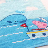 Baby Peppa Pig Hooded Bathrobe Towel Bathrobe Cloak Size 24 *47