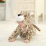 Baby Yellow Leopard Onesie Kigurumi Pajamas Kids Animal Costumes for Unisex Baby