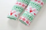 4PCS Baby Girl Christmas Long Sleeve Romper Pants Bodysuit Hat Headband Clothes Outfits Set