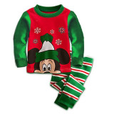 Toddler Boy 2 Pieces Pajamas Sleepwear Christmas Long Sleeve Shirt & Leggings Set