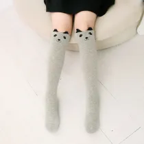 Baby Toddler Girls Knee-high Grey Cat Cartoon Animal Tube Stocking