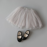 Toddler Girl 4-layers Tulle Tutu Skirt Princess Fluffy Soft Chiffon Pettiskirt