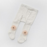 Baby Toddler Girls Tights Pantyhose With Flower Cotton Warm Leggings Stockings