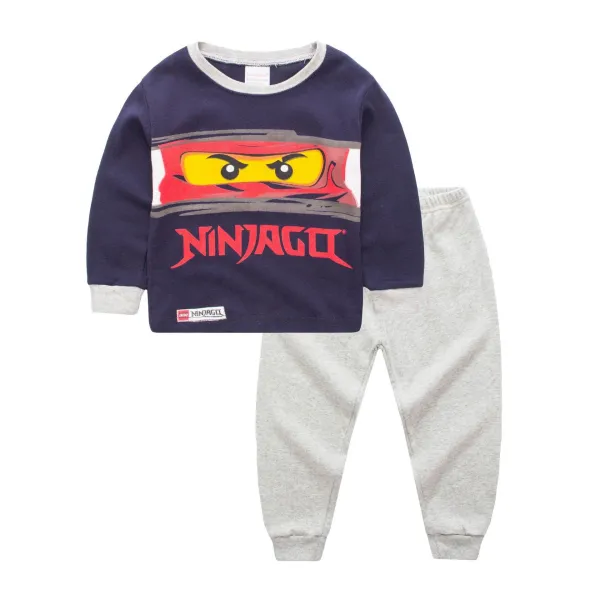 Toddler Boy 2 Pieces Pajamas Sleepwear Lego Ninjago Long Sleeve Shirt & Legging Sets