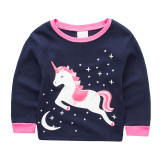 Toddler Girl 2 Pieces Pajamas Sleepwear Unicorn Long Sleeve Shirt & Legging Sets