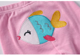 Baby Girl Print Cute Fish Two Pieces Long Sleeve Cotton Bodysuit and Pant