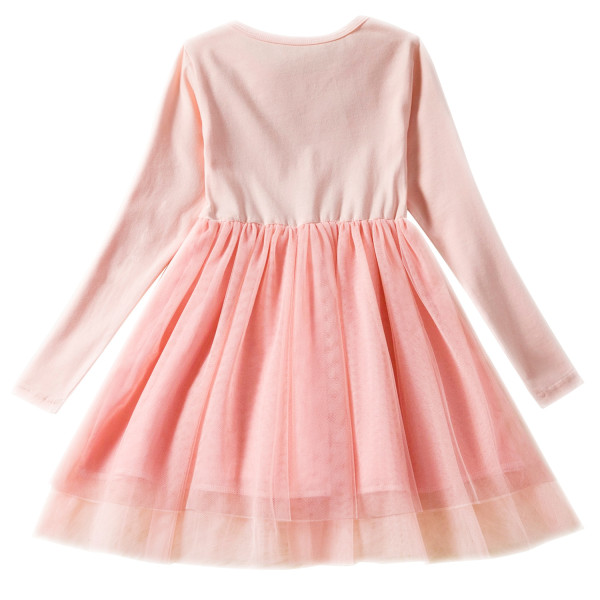 Baby Girl Unicorn Pattern Long Sleeves Style Dress In Autumn Wearing Outfits main image 1