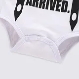 3PCS Baby Boy Beard Long Sleeve Romper Print Pants Bodysuit Hat Clothes Outfits Set