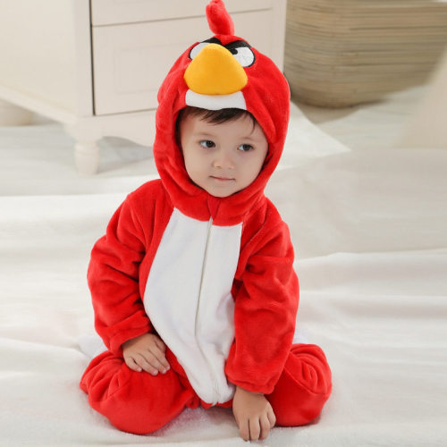 Baby Red Bird Onesie Kigurumi Pajamas Kids Animal Costumes for Unisex Baby