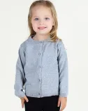 Toddler Girl Knit Cardigan Pure Color Thin Sweater