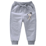 Simple Toddler Boy Print Snoopy Jogger Cotton Pants