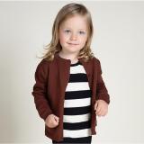 Toddler Girl Knit Cardigan Pure Color Thin Sweater