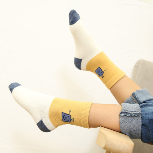 5 Pairs Baby Toddler Blue Stripes Socks