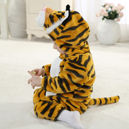 Baby Yellow Tiger Onesie Kigurumi Pajamas Kids Animal Costumes for Unisex Baby