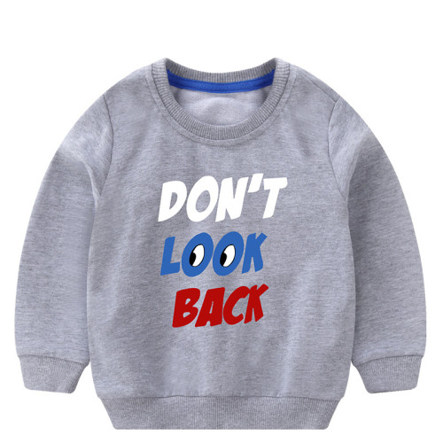 Toddler Boy Print Slogan Look Long Sleeve Sweatshirt