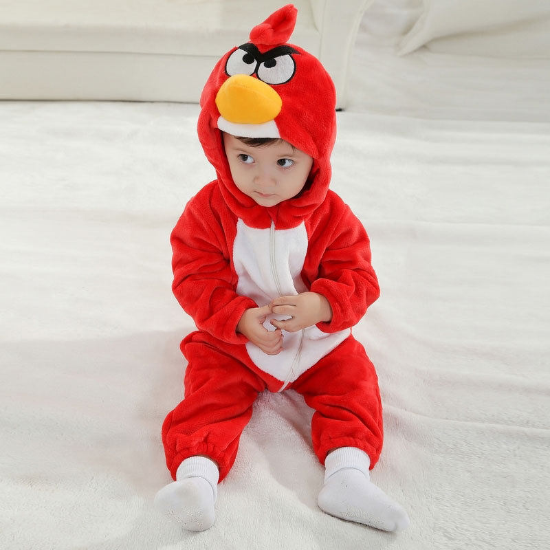Us 24 99 Baby Red Angry Bird Onesie Kigurumi Pajamas Kids Animal Costumes For Unisex Baby M Kidshoo Com