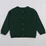 Toddler Girl Knit Cardigan Pure Color Thin Sweater