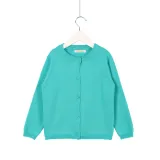 Toddler Girl Knit Cardigan Pure Color Thin Sweater