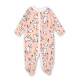Baby Girl Pink Rabbits Footed Pajamas Sleepwear Cotton Infant One-piece（0-1Year）