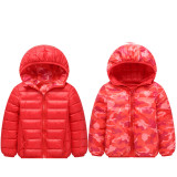 Toddler Girl Double-faced Zipper Lightweight Packable Jacket Outerwear