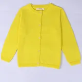 Toddler Girl Knit Cardigan Pure Color Thin Sweater