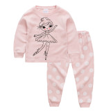 Toddler Girl 2 Pieces Pajamas Sleepwear Ballet Girl Long Sleeve Shirt & Legging Sets