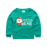 Toddler Boy 2 Pieces Pajamas Sleepwear Christmas Santa Claus Long Sleeve Shirt & Legging Sets