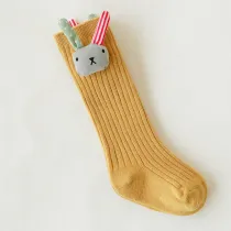 Baby Toddler Girls Knee-high Yellow Rabbit Tube Stocking