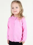 Toddler Girl Knit Cardigan Pure Color Thin Sweater