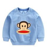 Toddler Boy Print Monkey Long Sleeve Sweatshirt
