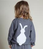 Toddler Girl Knit Pullover Cute Rabbit Back Sweater