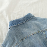 Toddler Girl Blue Ripped Denim Jacket Outerwear