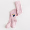 Collant Bambina Con Fiocchi Di Velluto - Maglia Costina Per Natale E Occasioni Speciali