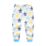 Toddler Boy 2 Pieces Pajamas Sleepwear Blue Stars Long Sleeve Shirt & Legging Sets