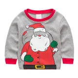 Toddler Boy 2 Pieces Pajamas Sleepwear Christmas Santa Claus Long Sleeve Shirt & Legging Sets